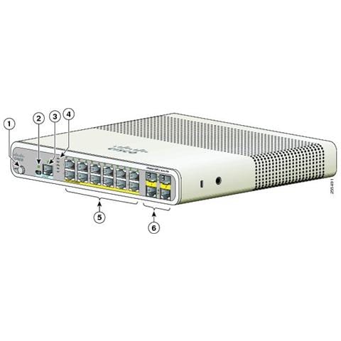 Catalyst 2960C Switch 12 Porte PoE Fast Ethernet 10/100 + 2 SFP - Foto 2