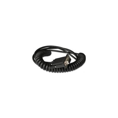 Ind Rs232 5v Signl Blk Db9 Femm 3m Coiled 5v External Power - Foto 1