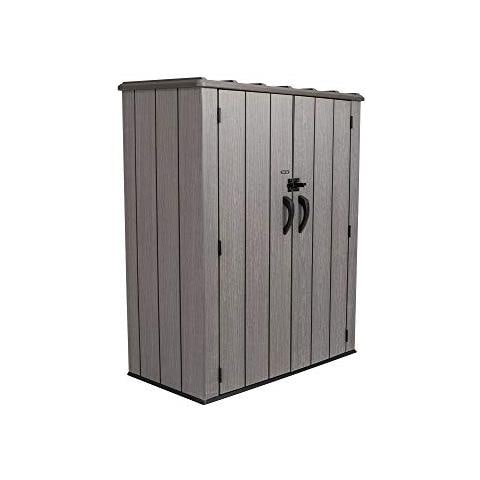 Armadio Polietilene 136x70x172h Giardino Esterno Casetta Portattrezzi Resina Pvc - Foto 2