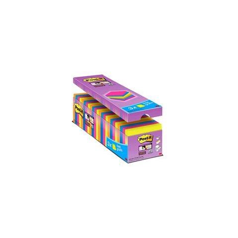 Nota Adesiva, Memo 76 Mm X 76 Mm Arancione Neon, Verde Neon, Ultra-rosa, Ultra-blu 2160 Foglio - Foto 2