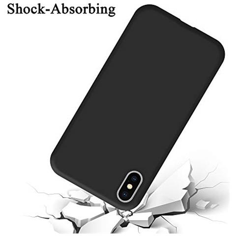 Custodia Compatibile Con Apple Iphone X / Xs In Liquid Nero - Coperchio Protettivo In Silicone Tpu Flessibile - Foto 2