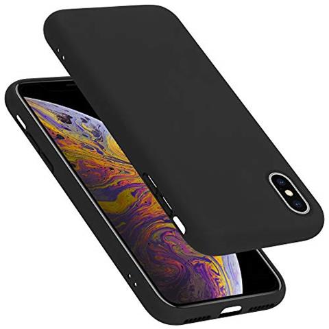 Custodia Compatibile Con Apple Iphone X / Xs In Liquid Nero - Coperchio Protettivo In Silicone Tpu Flessibile - Foto 1