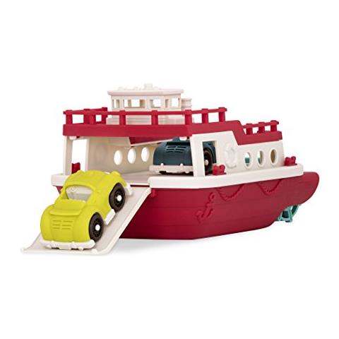 Ferry Boat Floating Bath Toy Boat With Cars For Toddlers Age 1 And Up (3 Pc) 100 Riciclabile - Foto 1