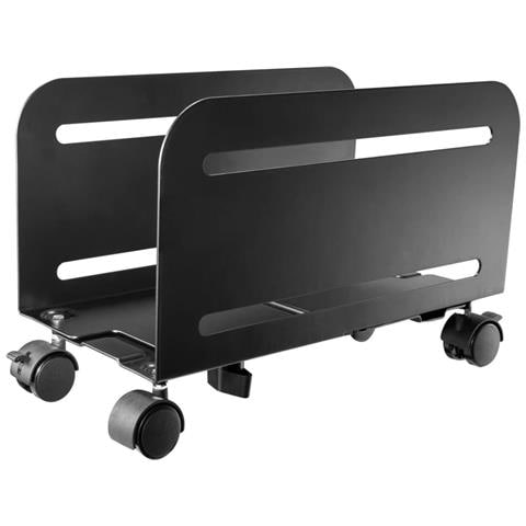 Supporto Pc Fisso Assemblato Tower Con Ruote Carrello Regolabile Desktop - Foto 5