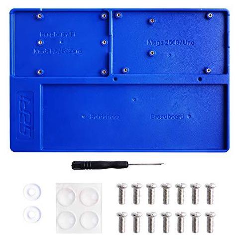 Lampone Pi 4 Holder Abs Holder Tagliere 5 In 1 Piastra Di Base Per Lampone Pi 4b 3b 3b 2b B Zero Zero W Arduino Arduino 2560 Mega (supporto Blu) - Foto 1
