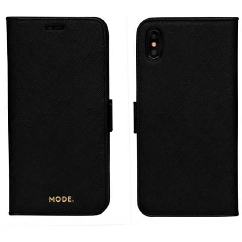 New York - Custodia A Portafoglio Con Aggancio Magnetico Per Iphone Xs Max - Nera - Foto 2