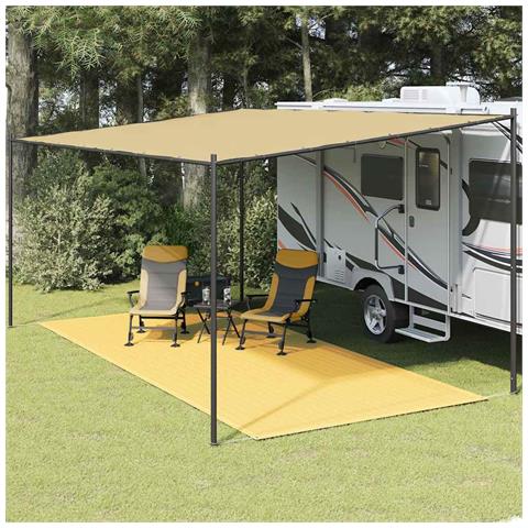 Tappeto da Tenda 250x500 cm Beige - Foto 2