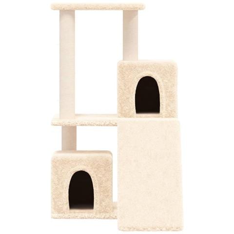 Albero Per Gatti Con Tiragraffi In Sisal Crema 82 Cm - Foto 2