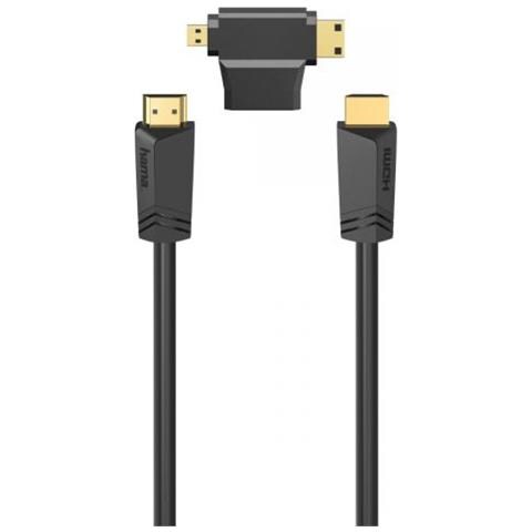 High Speed Hdmi™-kabel, Steck. - Steck., Ethernet, 1,5 M + Hdmi™-adapter (00205162) - Foto 1