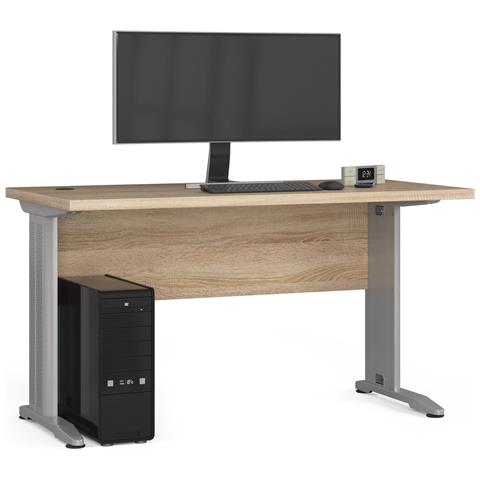 Scrivania per computer BM135, 135x60x76 cm, Colore Sonoma Quercia - Foto 1