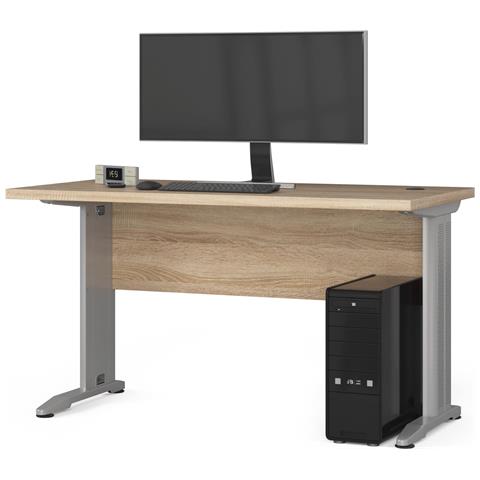Scrivania per computer BM135, 135x60x76 cm, Colore Sonoma Quercia - Foto 2