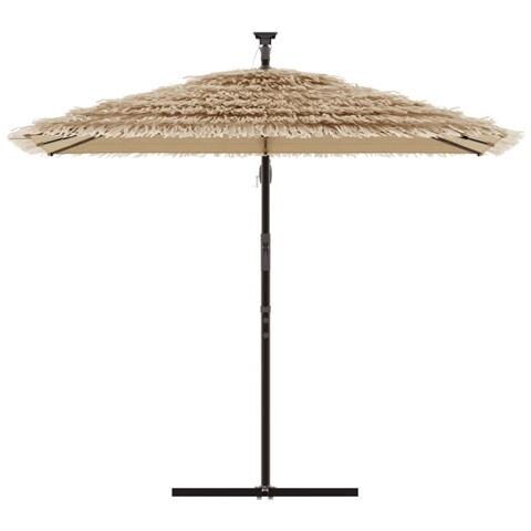 Ombrellone Giardino Con Palo In Acciaio Marrone 290x290x238 Cm - Foto 3
