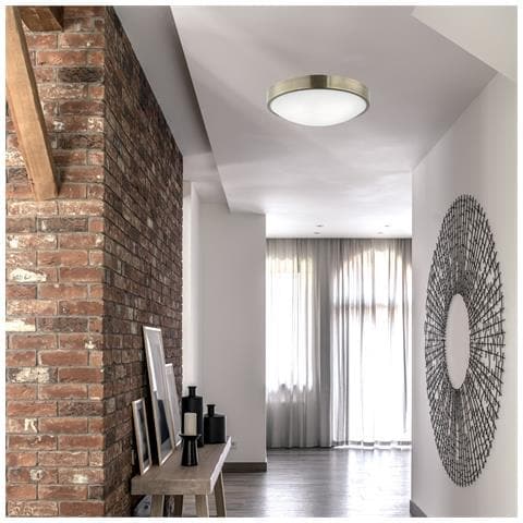 Lampada A Soffitto Jonas - Argento - Metallo, Vetro - 8x36x36 Cm - Foto 2