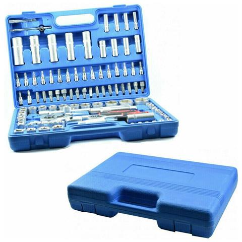 Valigia Attrezzi Chiavi A Cricchetto Bussola 108 Pezzi Utensili Manuali Lavoro - Foto 3