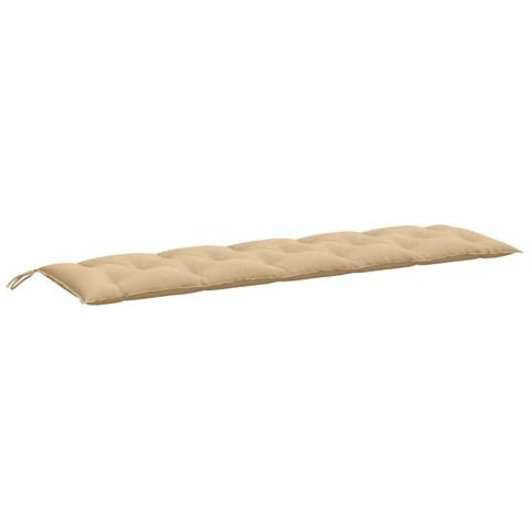 Cuscino Panca Da Giardino Beige Mélange 180x50x7 Cm In Tessuto - Foto 2