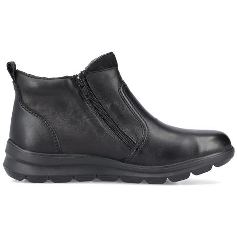 Black Casual Closed Booties Stivaletti Pelle Scarpe Donna Nero Eu 39, Z0060-00 - Foto 3