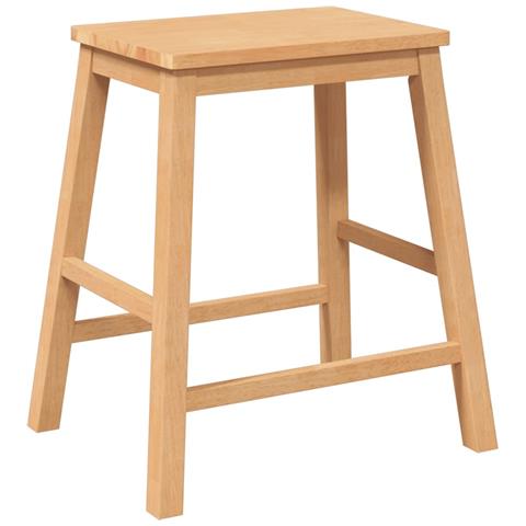 Sedie da Bar 2 pz in Legno Massello di Hevea - Foto 10