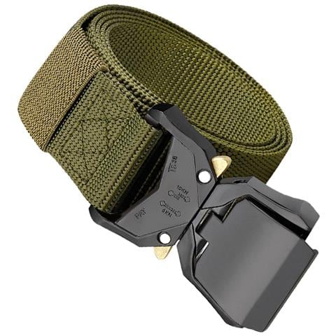 Cintura Tattica Cobra Da Uomo, Cintura In Nylon Stile Militare Con Fibbia A Sgancio Rapido Green - Foto 2
