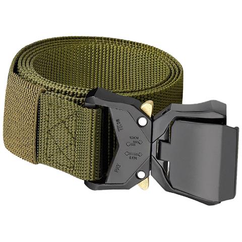 Cintura Tattica Cobra Da Uomo, Cintura In Nylon Stile Militare Con Fibbia A Sgancio Rapido Green - Foto 3
