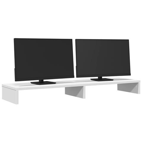 Supporto Per Monitor Bianco 100x27x10 Cm Truciolato - Foto 3