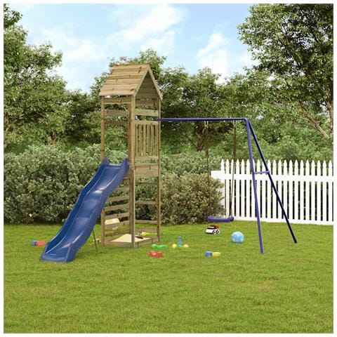 Set Da Gioco Da Esterno In Legno Di Pino Impregnato - Foto 1