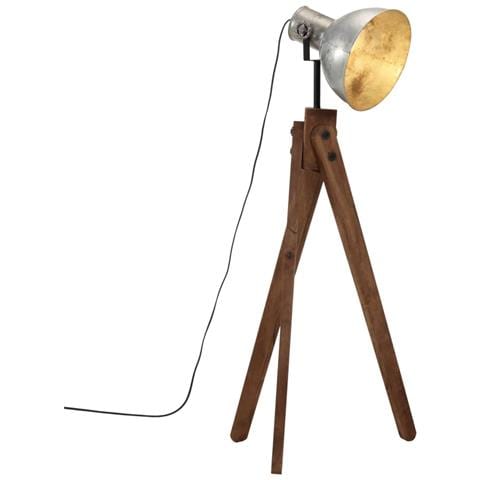 Lampada Da Terra 25 W Argento Vintage 45x45x120 Cm E27 - Foto 1
