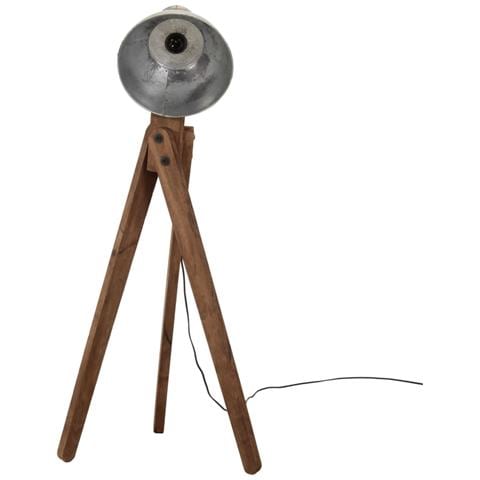 Lampada Da Terra 25 W Argento Vintage 45x45x120 Cm E27 - Foto 3