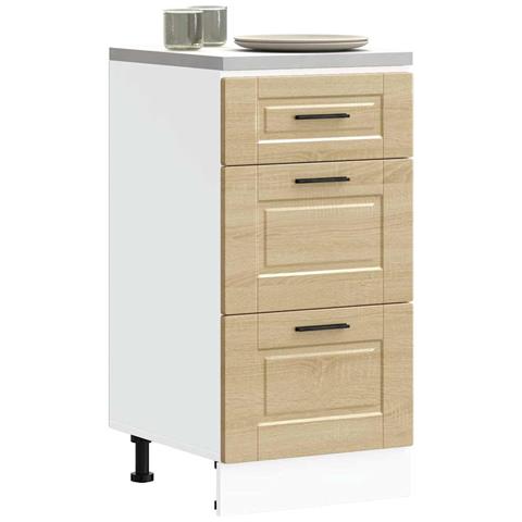 Base Da Cucina Porto Rovere Sonoma In Legno Multistrato - Foto 1