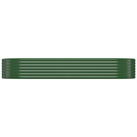 Letto Giardino Acciaio Verniciato A Polvere 249x100x36 Cm Verde - Foto 2