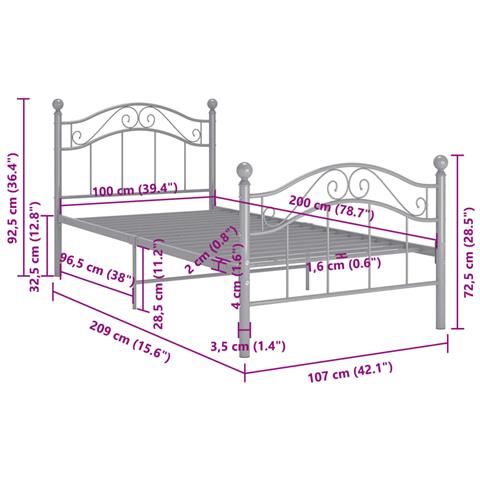 Lusso Casadino -  Giroletto Grigio In Metallo 100x200 Cm - Foto 8