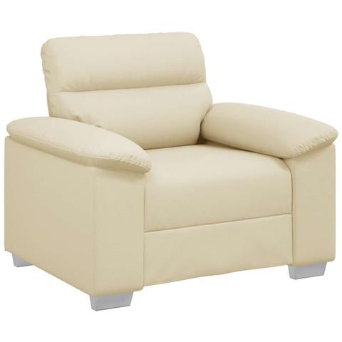 Poltrona Crema 60 cm in Similpelle - Foto 1