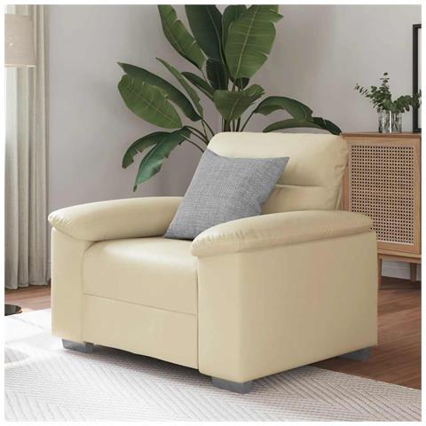 Poltrona Crema 60 cm in Similpelle - Foto 2