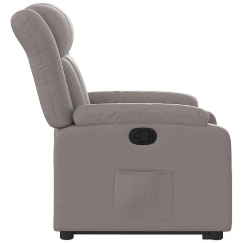 Poltrona Alzapersona Reclinabile Tortora in Tessuto - Foto 9