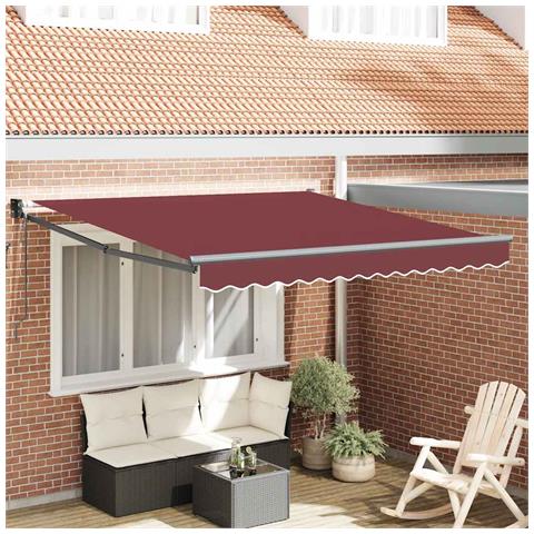 Tenda da Sole Retrattile Automatica Bordò 300x250 cm - Foto 2