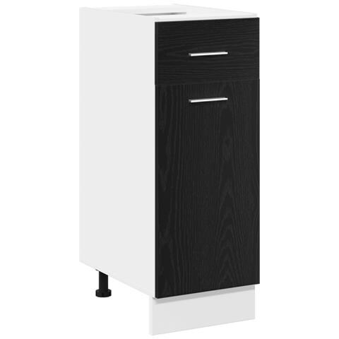 Mobile con cassetti in rovere nero - 30x46x81.5 cm - Foto 1