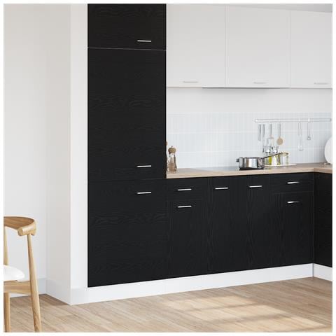 Mobile con cassetti in rovere nero - 30x46x81.5 cm - Foto 2