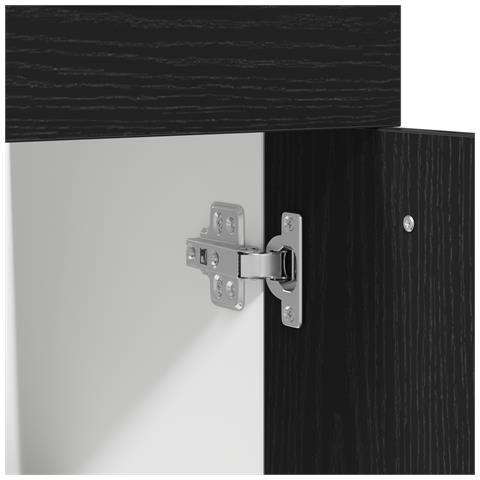 Mobile con cassetti in rovere nero - 30x46x81.5 cm - Foto 9