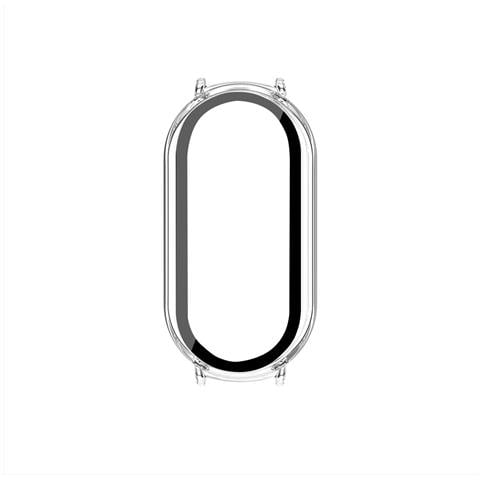 Custodia Protettiva Trasparente Compatibile Con Xiaomi Band 10/10 Nfc Con Pellicola In Vetro Temperato H9 - Foto 1