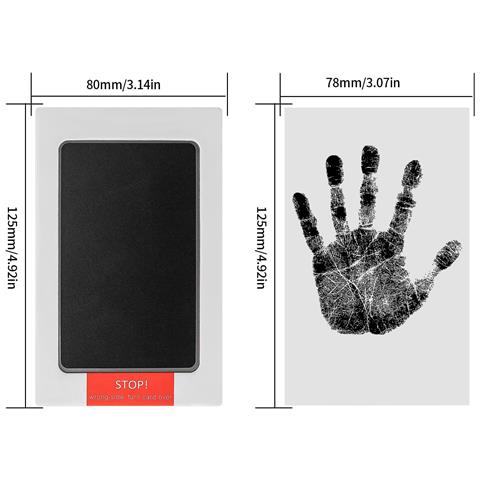 Impronta Mani Piedi Bambino Ricordo Tampone Inchiostro Non Sporca Kit - Foto 4