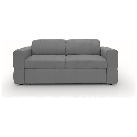 Kronos Divano 2 Posti 173 Cm Con Estraibile E Poggiatesta Reclinabili In Morbida Microfibra Impermeabile T11 Grigio - Foto 2