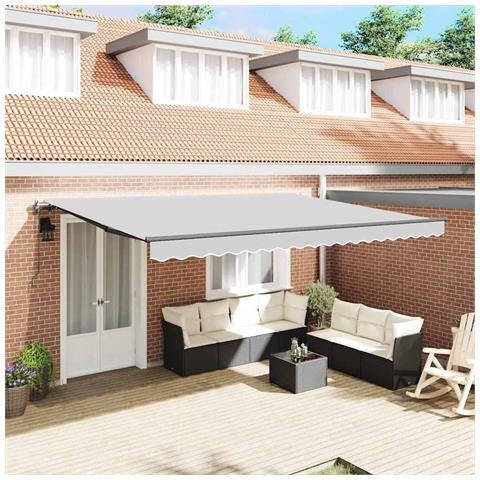Tenda da Sole Antracite 4 × 3 m Metallo - Foto 2