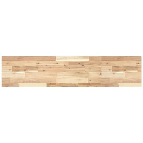 Ripiano a Parete 120x30x2 cm Legno Massello Acacia Non Trattato - Foto 1