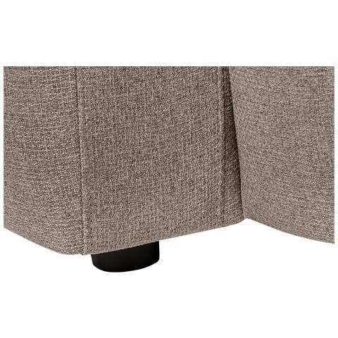 Divano 3 Posti Afoss Tessuto Tortora - Foto 8