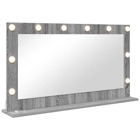 Specchio da Vanità con specchio Grigio Sonoma 100 x 55 x 18 cm - Foto 1