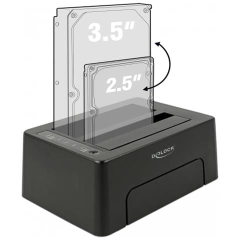 63957 docking station per unità di archiviazione USB 3.2 Gen 2 (3.1 Gen 2) Type-C Nero - Foto 2