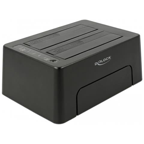 63957 docking station per unità di archiviazione USB 3.2 Gen 2 (3.1 Gen 2) Type-C Nero - Foto 1