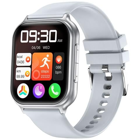 Smartwatch Multifunzionale Con Monitoraggio Della Salute E Supporto Per Chiamate Bluetooth Silver - Foto 1