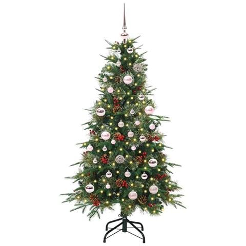 Albero di Natale Artificiale con Rami Pieghevoli Verde 150 cm - Foto 2