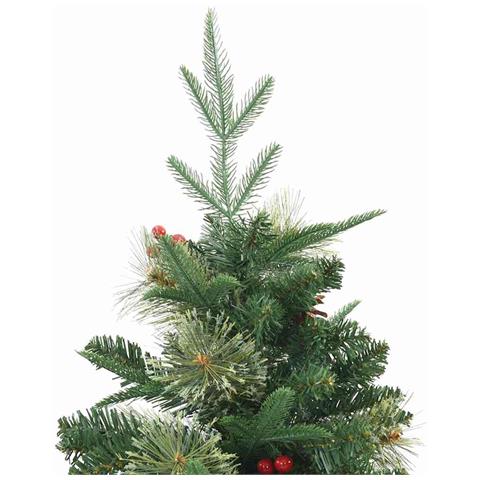 Albero di Natale Artificiale con Rami Pieghevoli Verde 150 cm - Foto 9