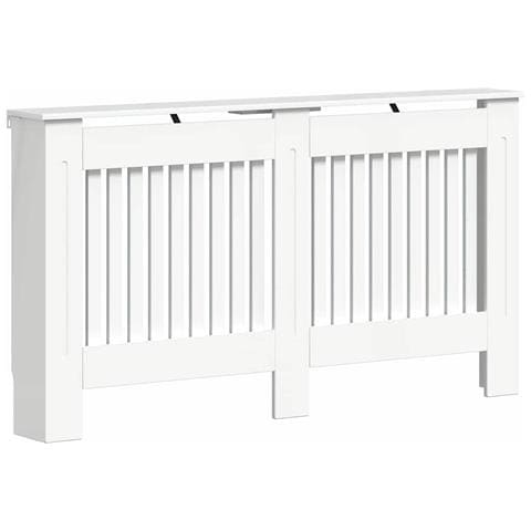 Copertura per radiatori Bianco Lucido 152 x 19 x 81,5 cm - Foto 1